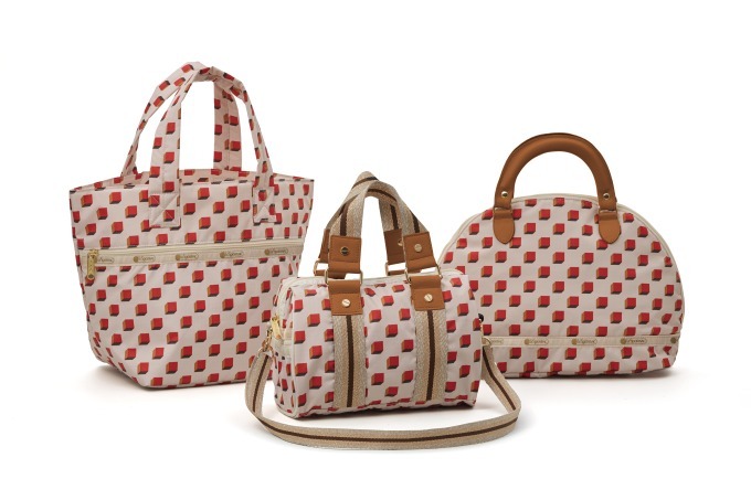 レスポートサック「角砂糖」柄の新作バッグ、コーヒー＆ミルクカラーで