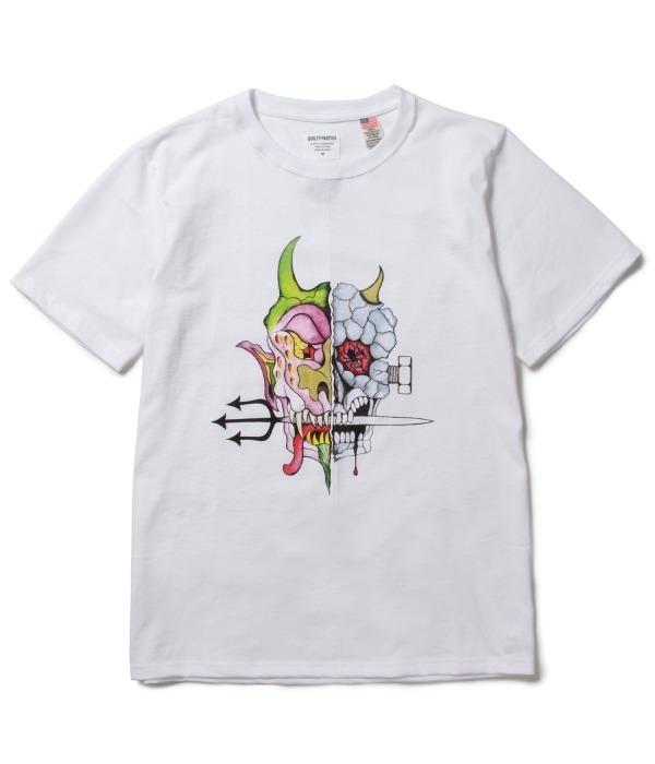 ワコマリア×ウルフズヘッド、スカルとデビルのグラフィックを配した