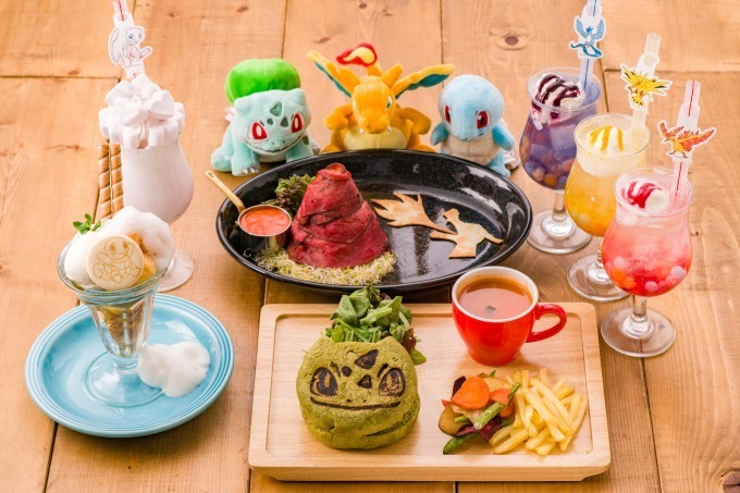 ポケモンカフェ1周年記念の限定メニュー、“桜アフロ”のピカチュウ