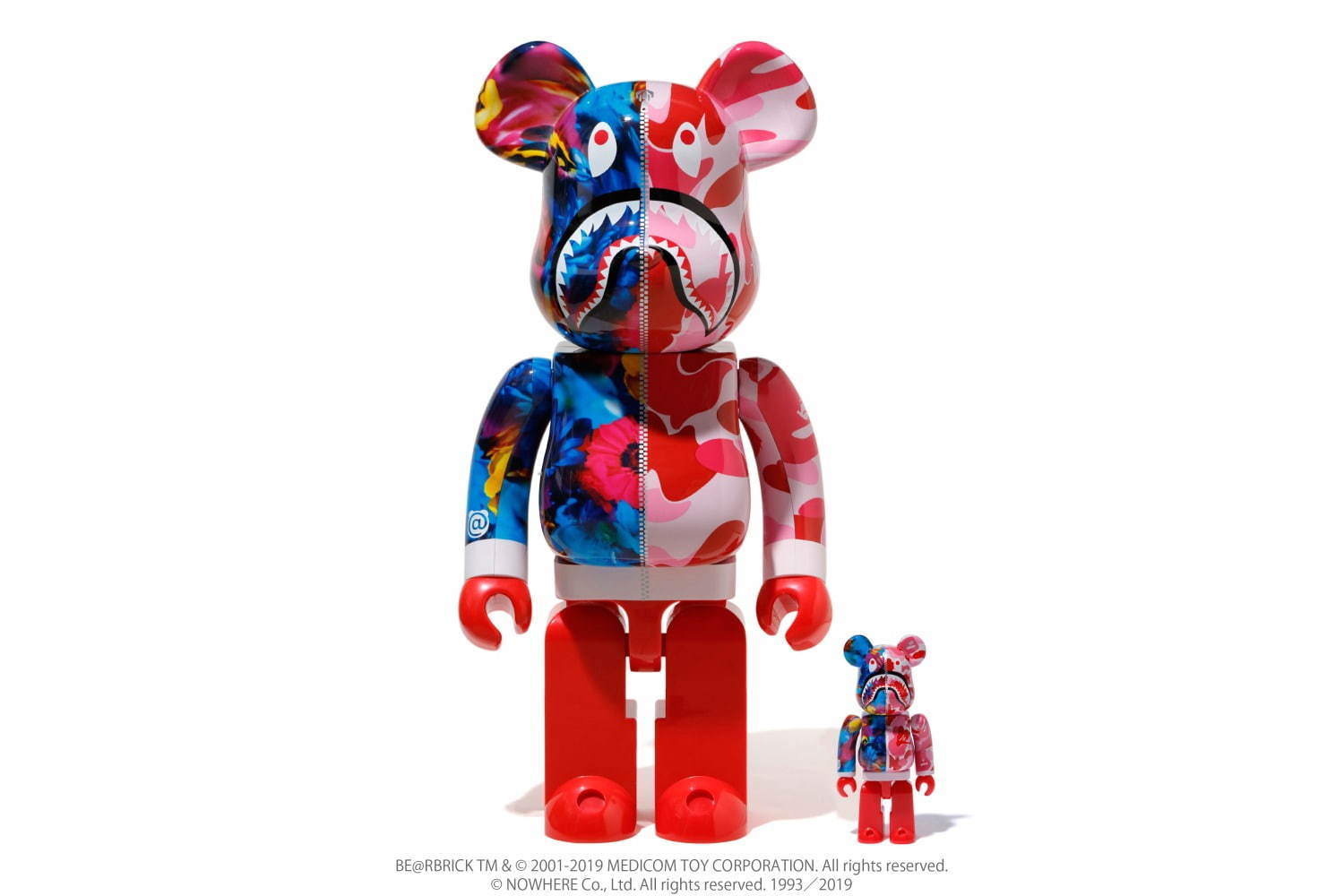 蜷川実花とア ベイシング エイプのベアブリック、アネモネの花