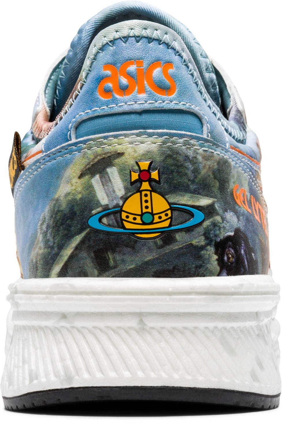 アシックスタイガー×ヴィヴィアン・ウエストウッドのスニーカー、絵画