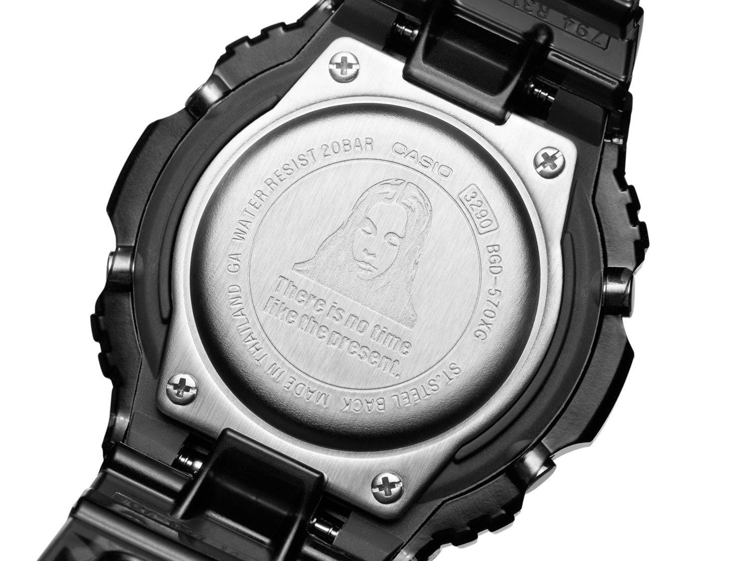 BABY-G×X-girlのコラボ腕時計、90年代着想“ゼブラ柄”のスケルトン素材