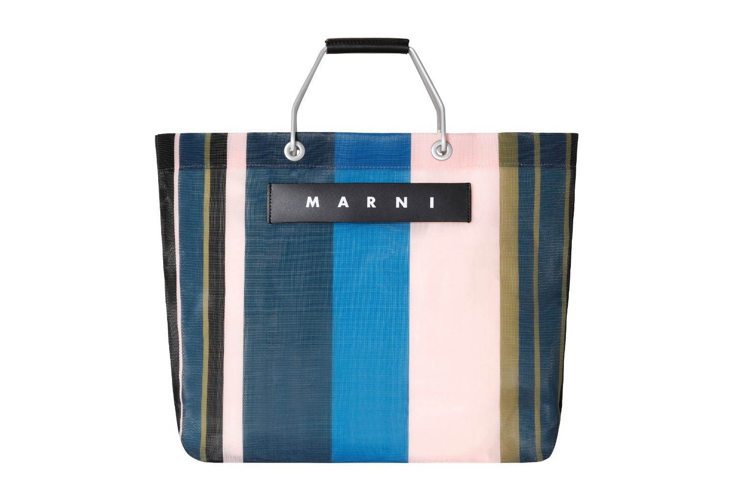 マルニマーケットに人気「ストライプバッグ」新色ナイトブルー＆ミニ