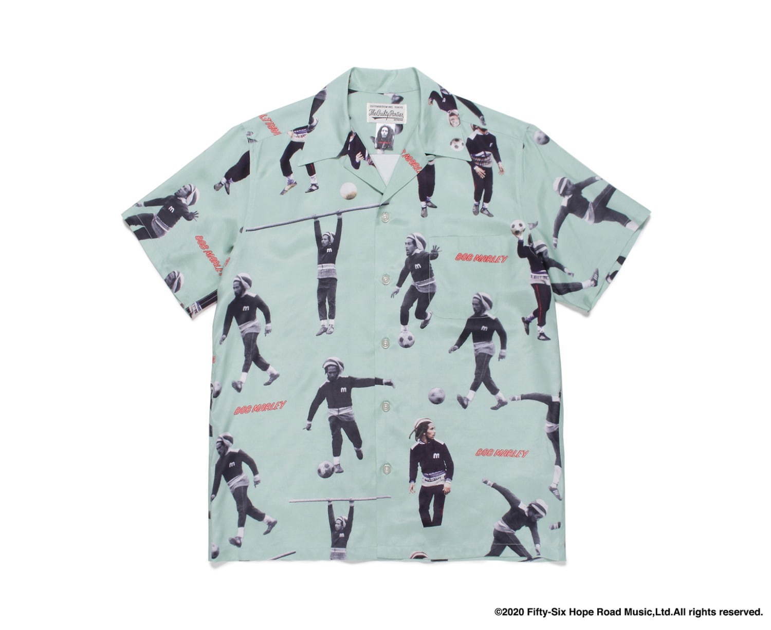ワコマリア×レゲエ歌手ボブ・マーリーのハワイアンシャツ、ポート
