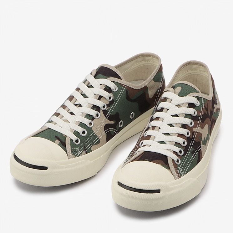 コンバースのスニーカー「ジャックパーセル」シックな“カモ柄”モデル
