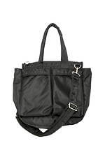 sacai × ポーター、マチありヘルメットバッグ＆非対称ポケットのバック