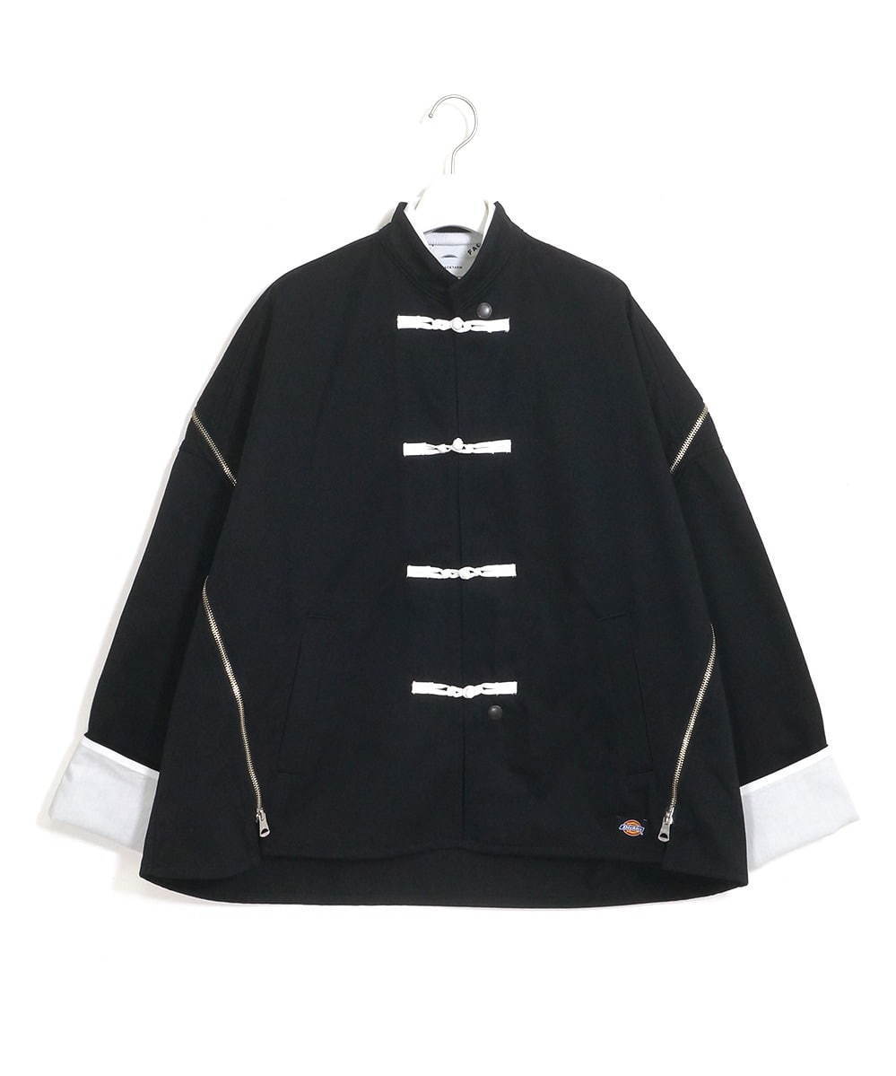 ファセッタズム×ディッキーズ、ハリのあるツイル素材の変形カンフー