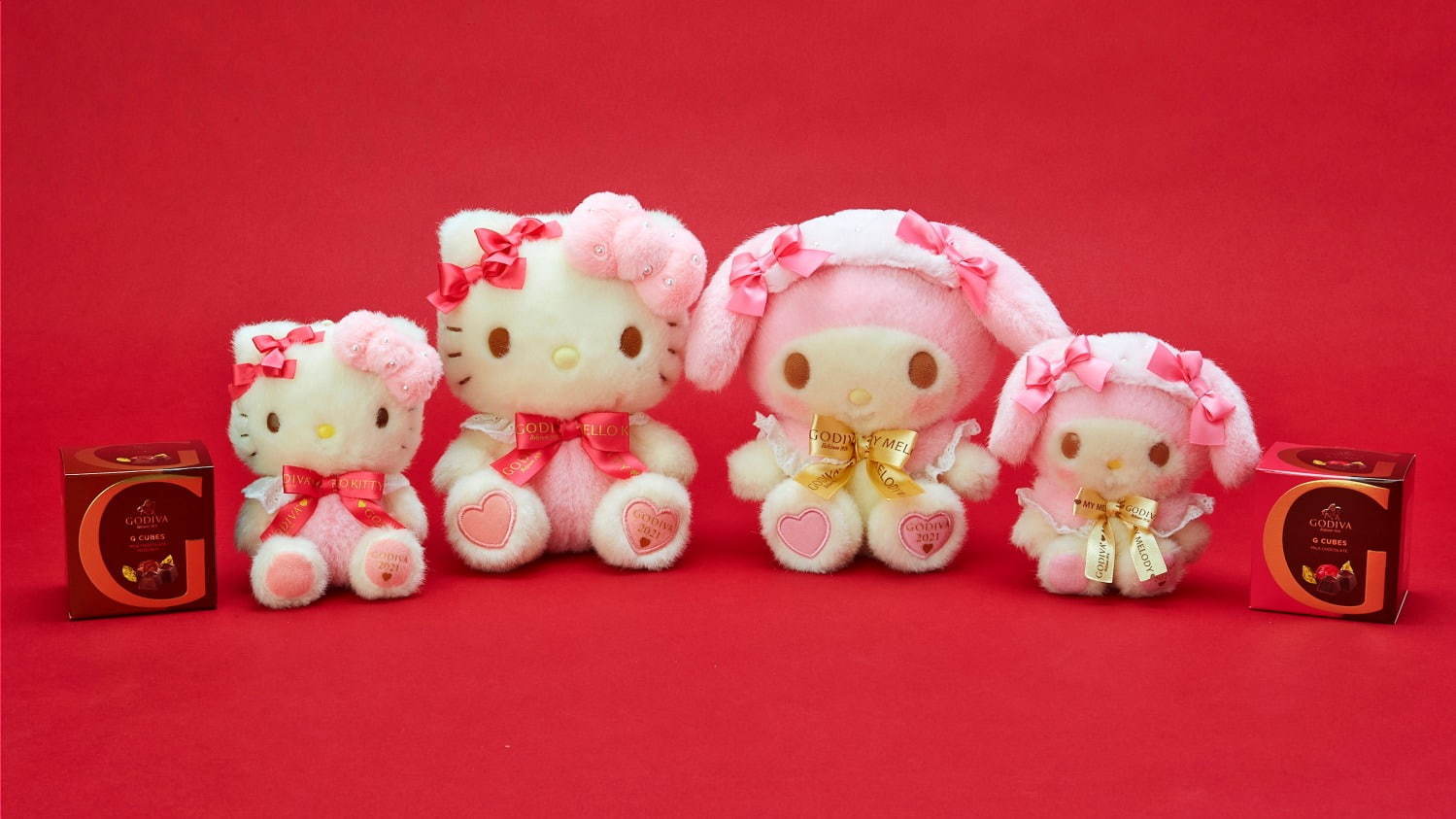 ゴディバ×サンリオのバレンタイン、ハローキティ＆マイメロディの