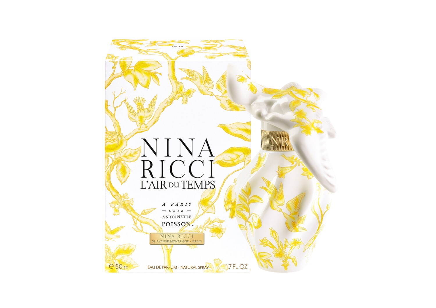 ニナ リッチの名香「レールデュタン」“羽ばたく鳩”を描いた限定香水