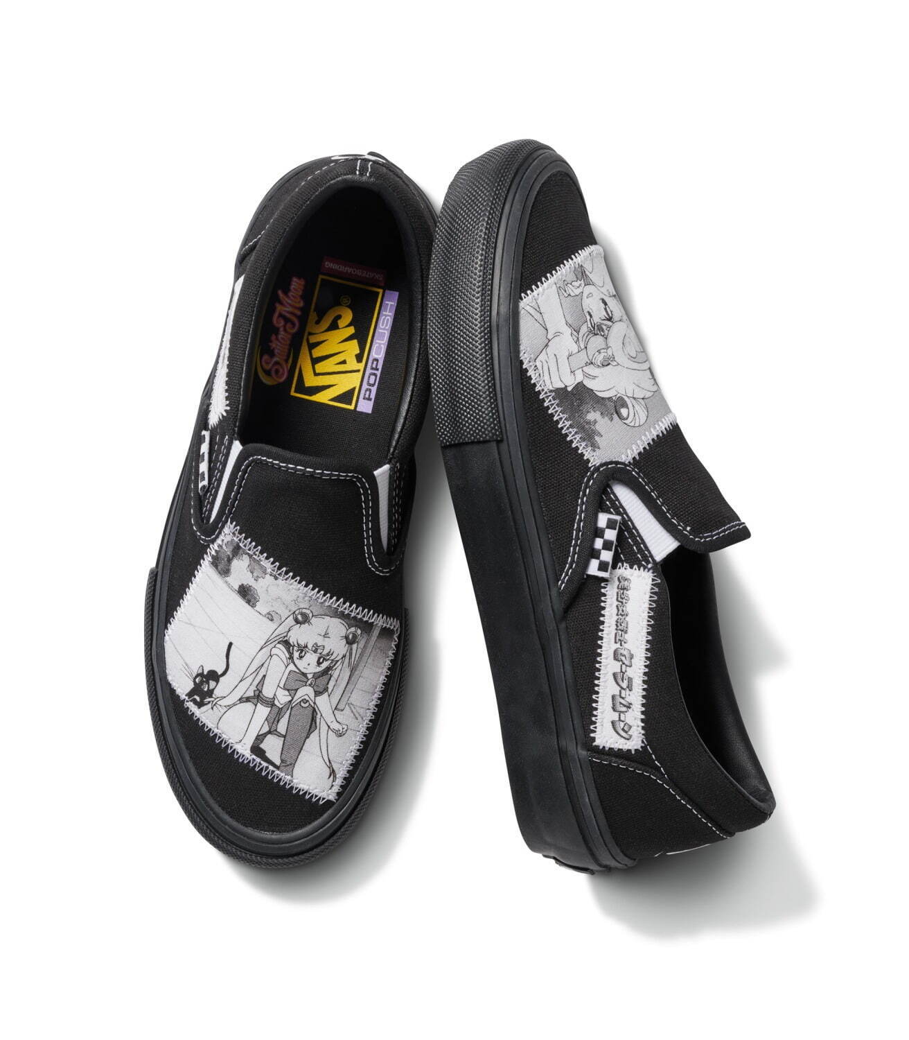 VANS×美少女戦士セーラームーン」モノクログラフィックのスニーカー