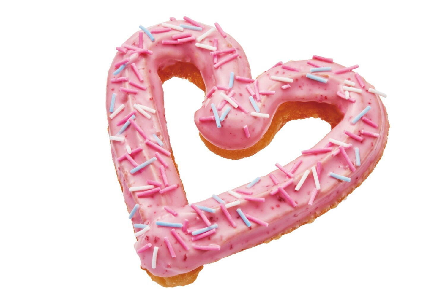 ミスタードーナツの「プリキュアドーナツ」ハート型チュロ生地に