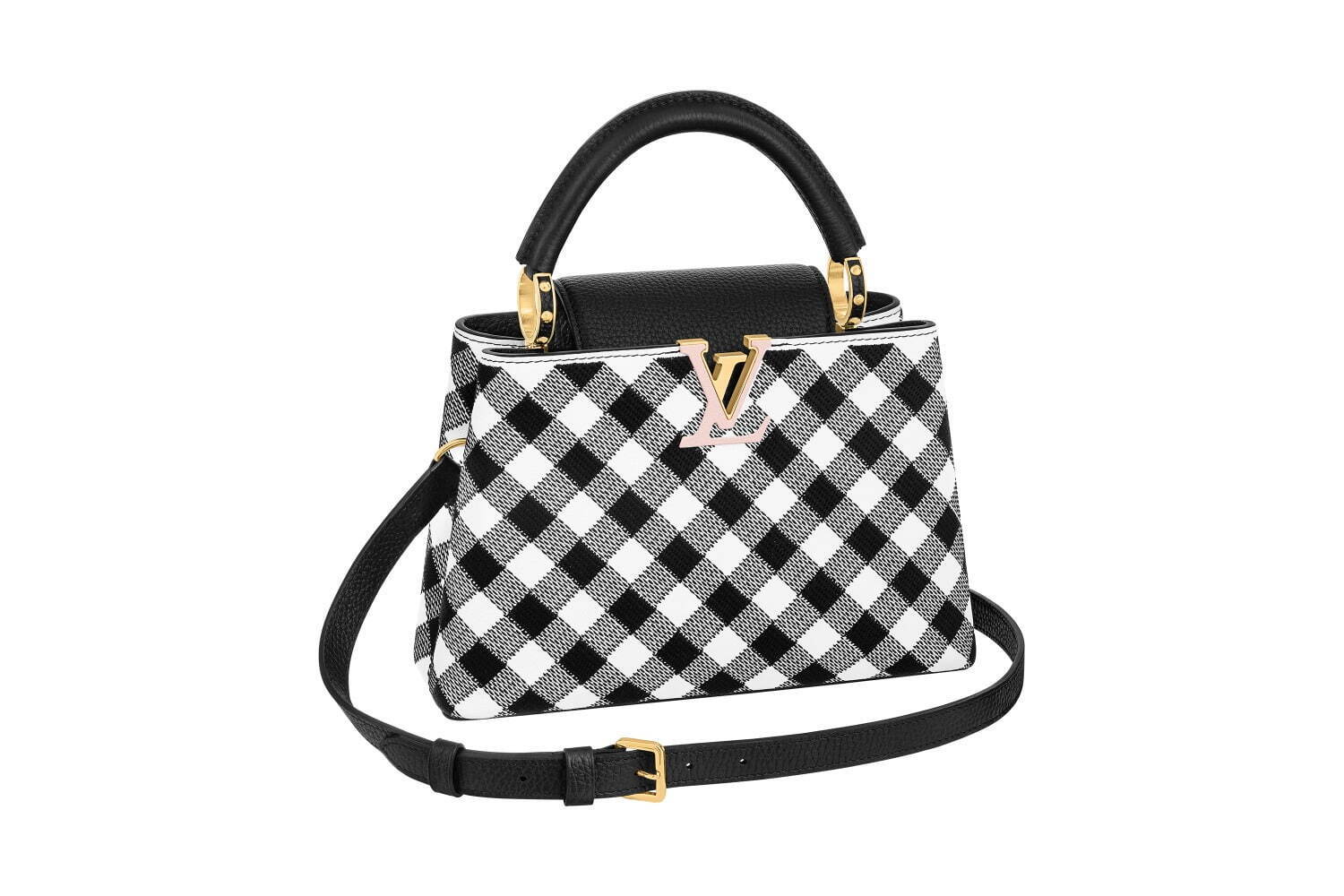 ルイ・ヴィトン人気バッグ「カプシーヌ」に新作、“刺繍チェック柄”で60