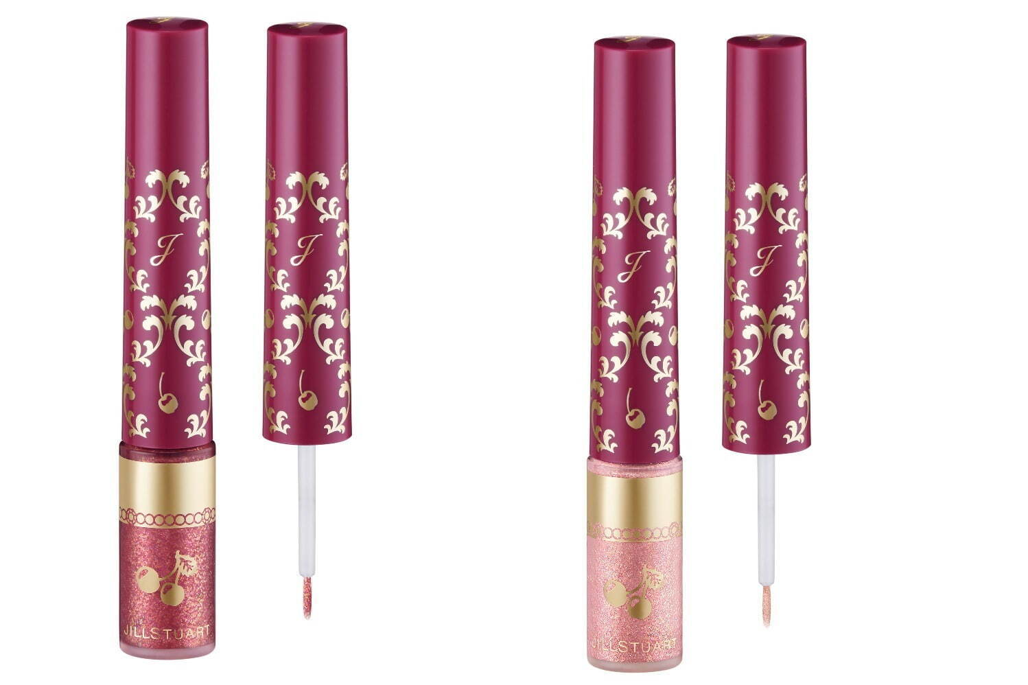 ジルスチュアート ビューティ22年クリスマスコスメ、“チェリー柄”の