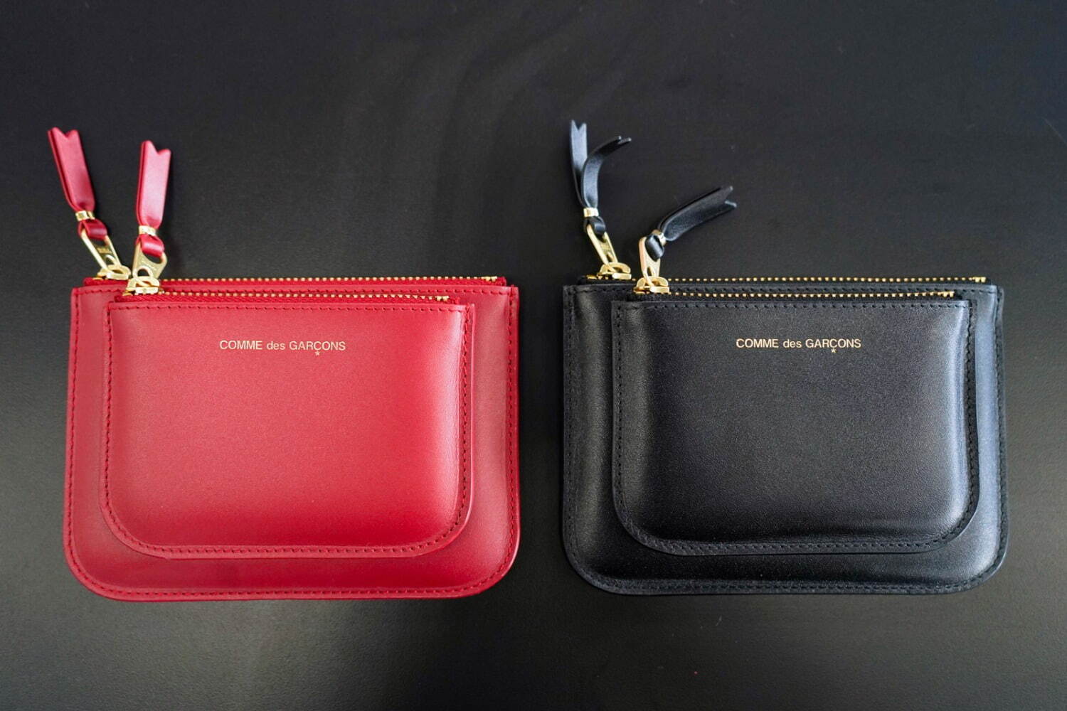 ウォレット・コム デ ギャルソン新作“外ポケット付き”財布＆ポーチ、L