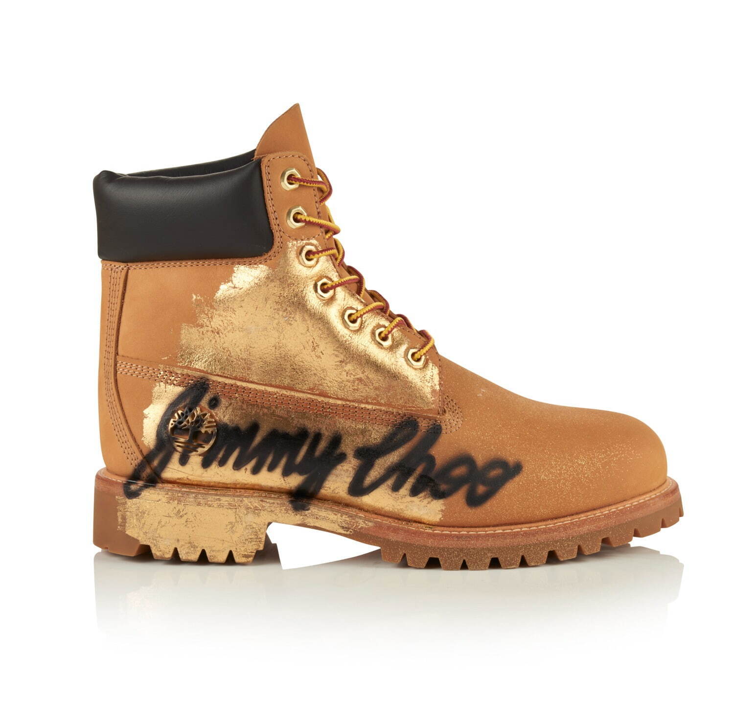 ジミー チュウ×ティンバーランド、”クリスタル”煌めくヒールブーツ