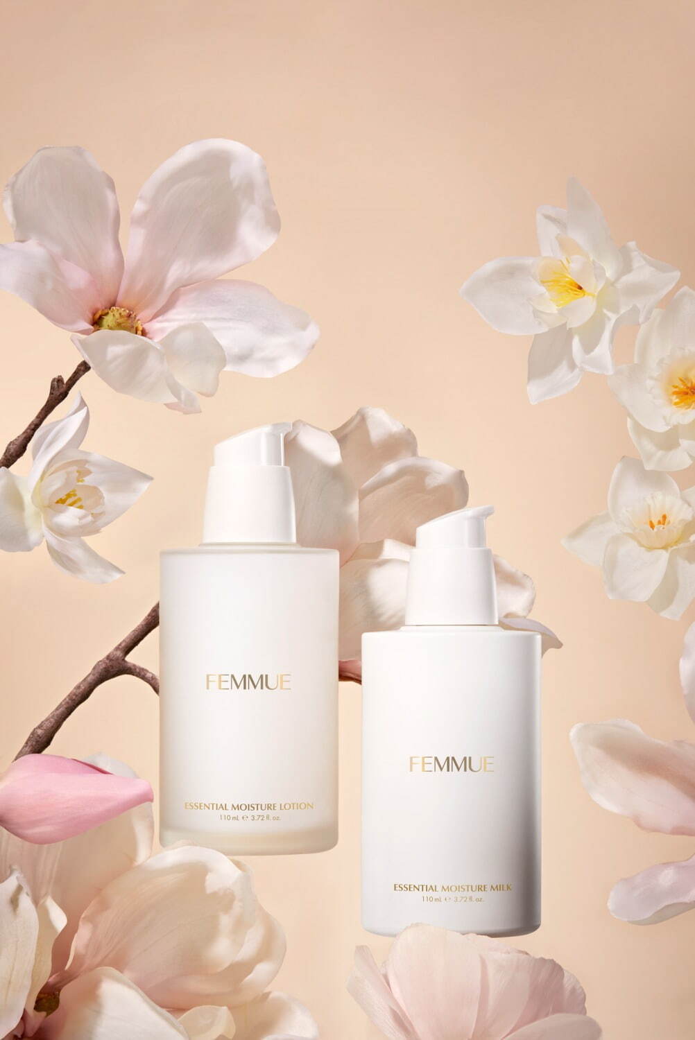 ファミュの新スキンケア「エッセンシャル」シリーズ、“水仙やカメリア