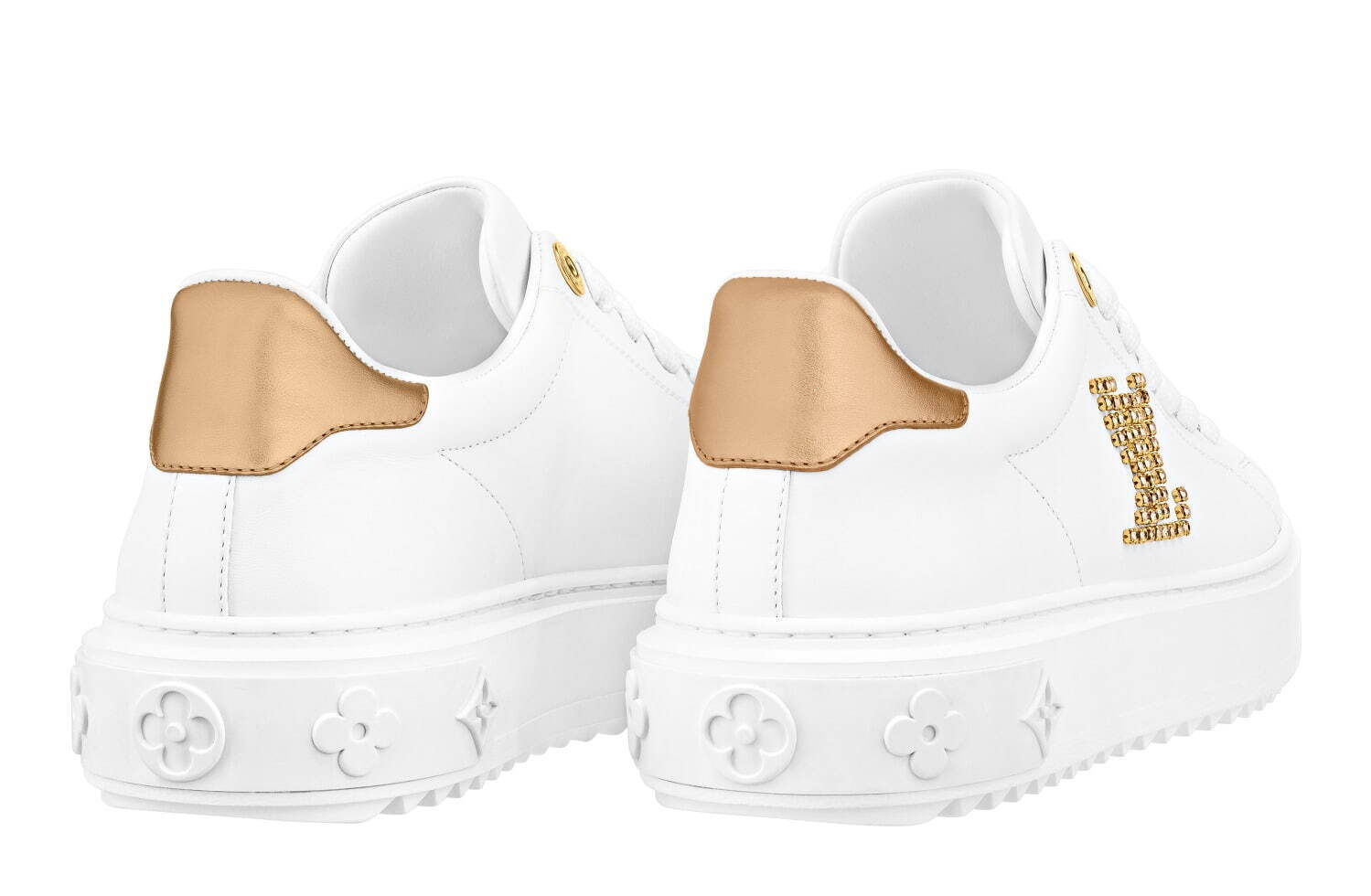 ルイ・ヴィトン新作スニーカー、“煌めくLV イニシャル”付き厚底