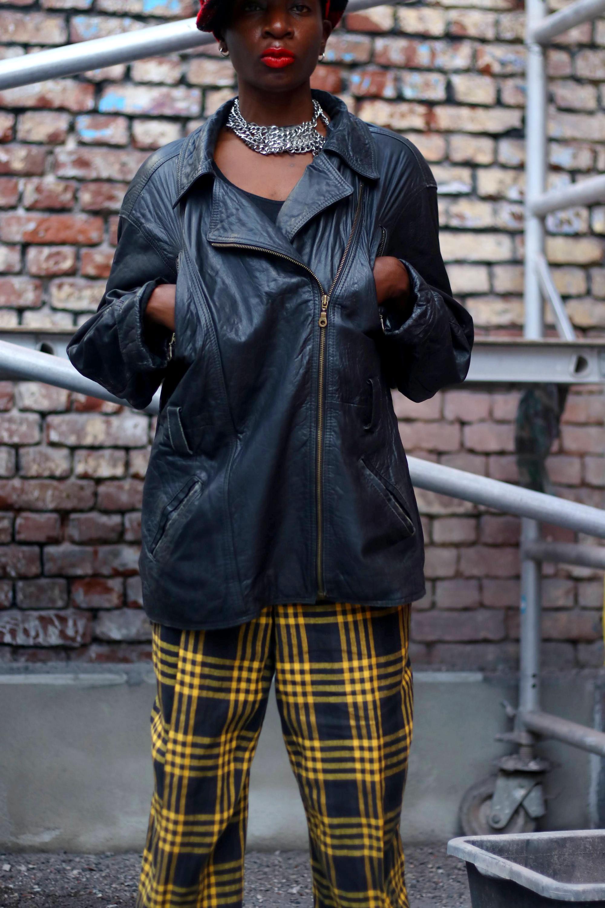 90s Leather Jacket| Vintage Genuine Lamb Leather Unisex Oversized