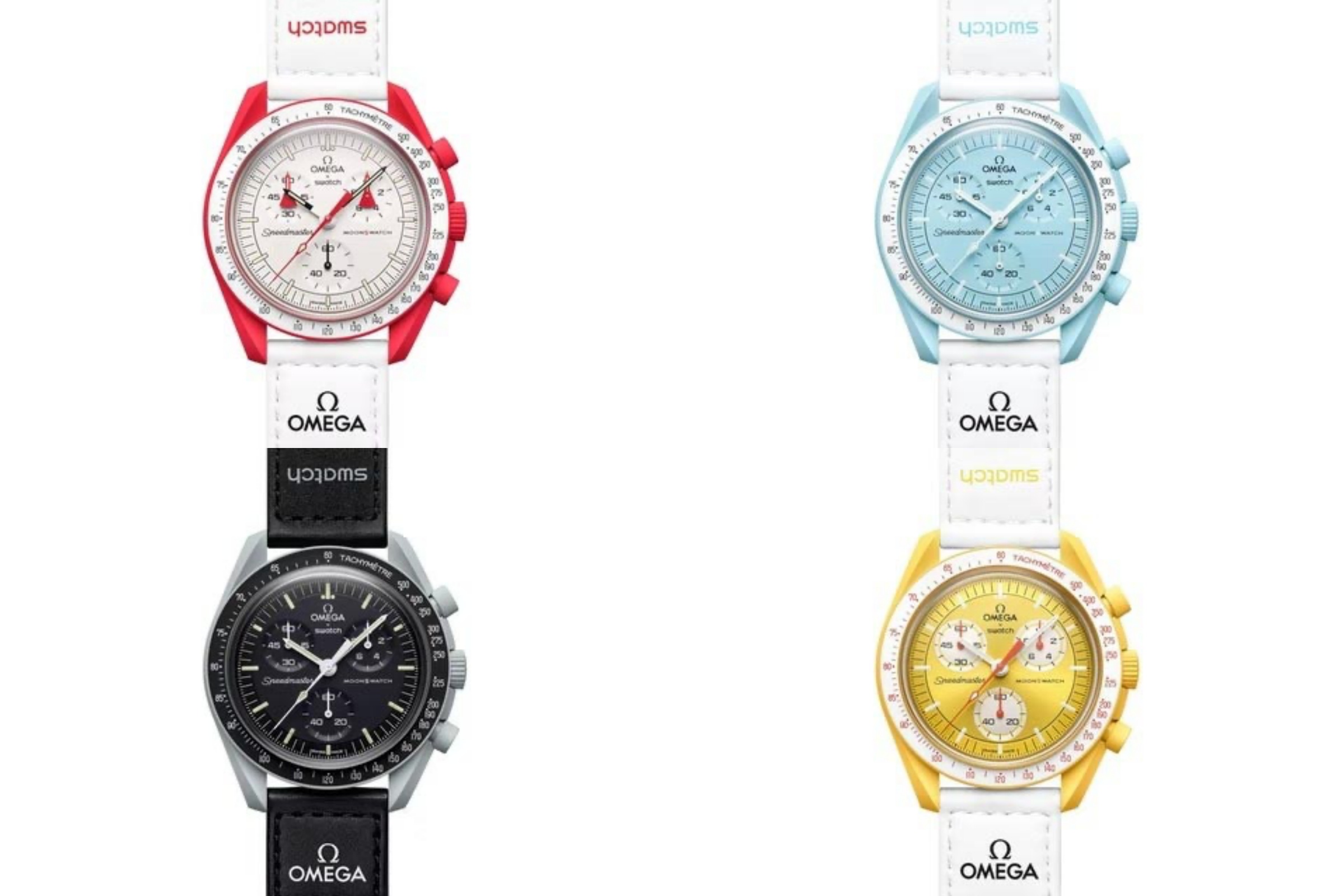 オメガ×スウォッチ「MoonSwatch」からスヌーピーモデルが登場 ホワイト