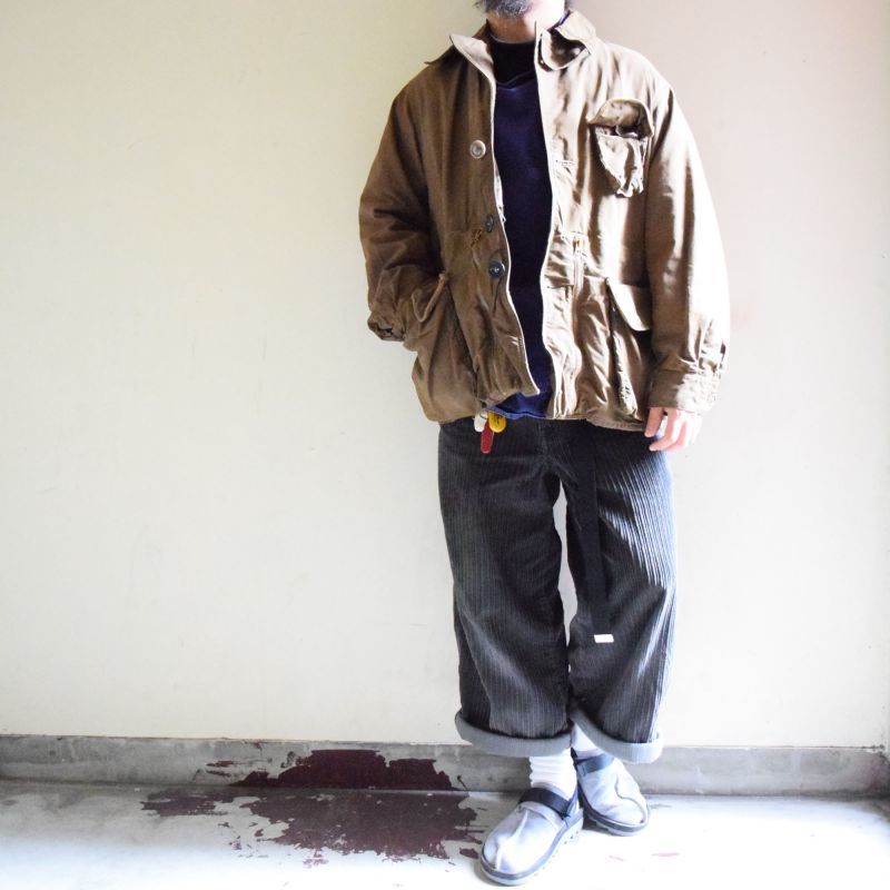 40's MASLAND カスタムジップ ブラウンハンティングジャケット M〜L位