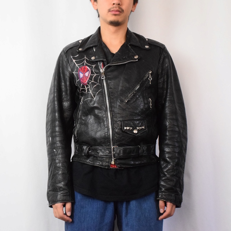 70年代 70s エクセル アメリカ製 革ジャン レザージャケット