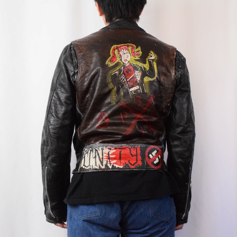 70年代 70s エクセル アメリカ製 革ジャン レザージャケット