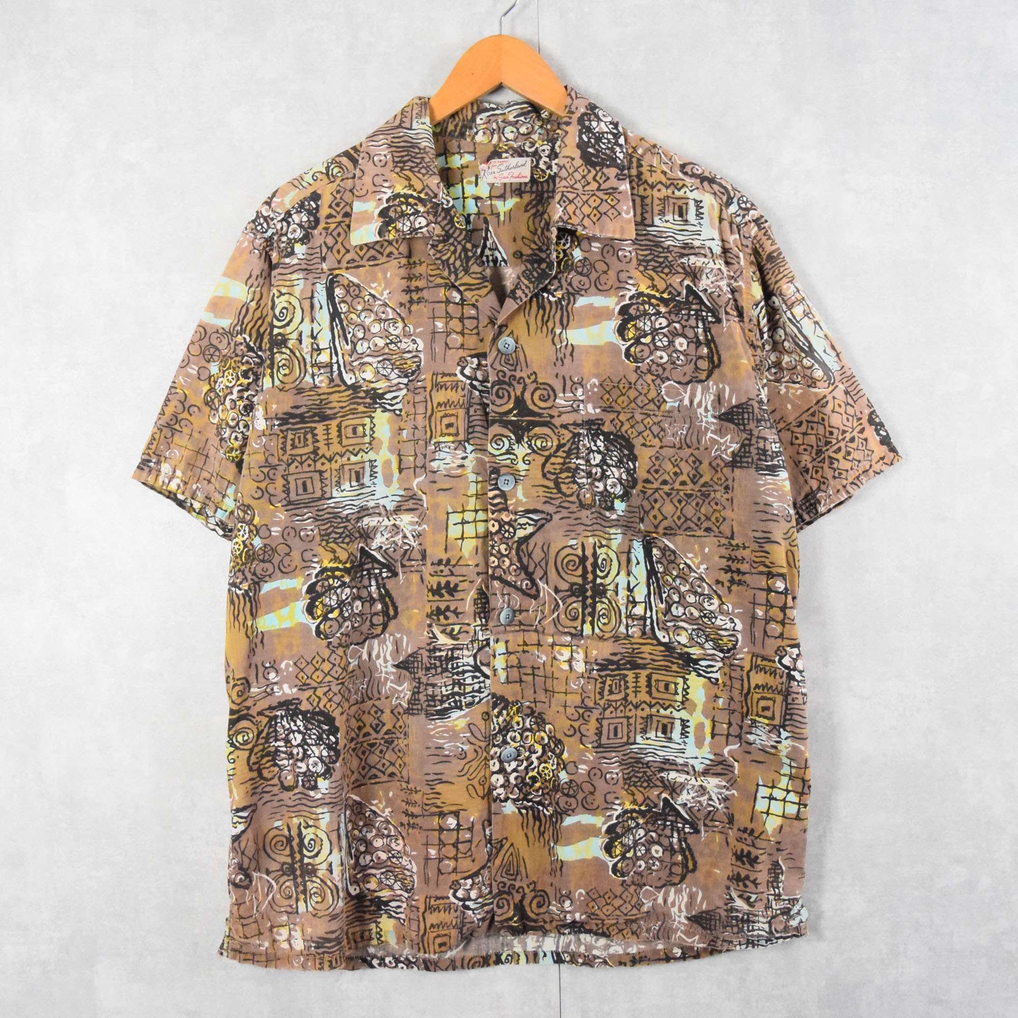 60年代 60s オープンカラー 開襟シャツ 半袖 | ビンテージ古着屋Feeet