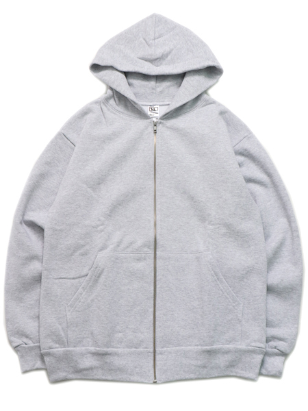 送料無料】LOS ANGELES APPAREL 14oz HEAVY FLEECE HOODED ZIP UP-ASH