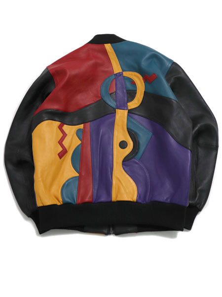 送料無料】PELLE PELLE PICASSO JACKET BLACK TEAL CABERNET - FIVESTAR