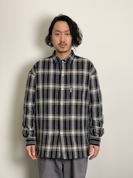 COOTIE / Jacquard Check L/S Shirt