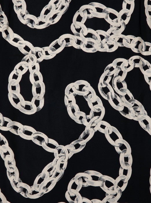 COOTIE / Rayon Open Collar S/S Shirt -Black-