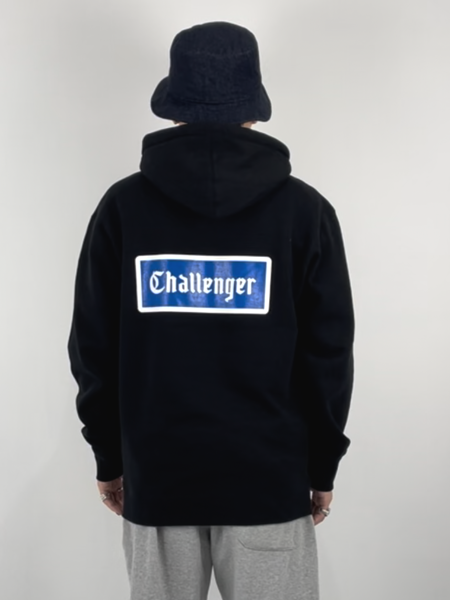 CHALLENGER / LOGO PATCH HOODIE -Black-