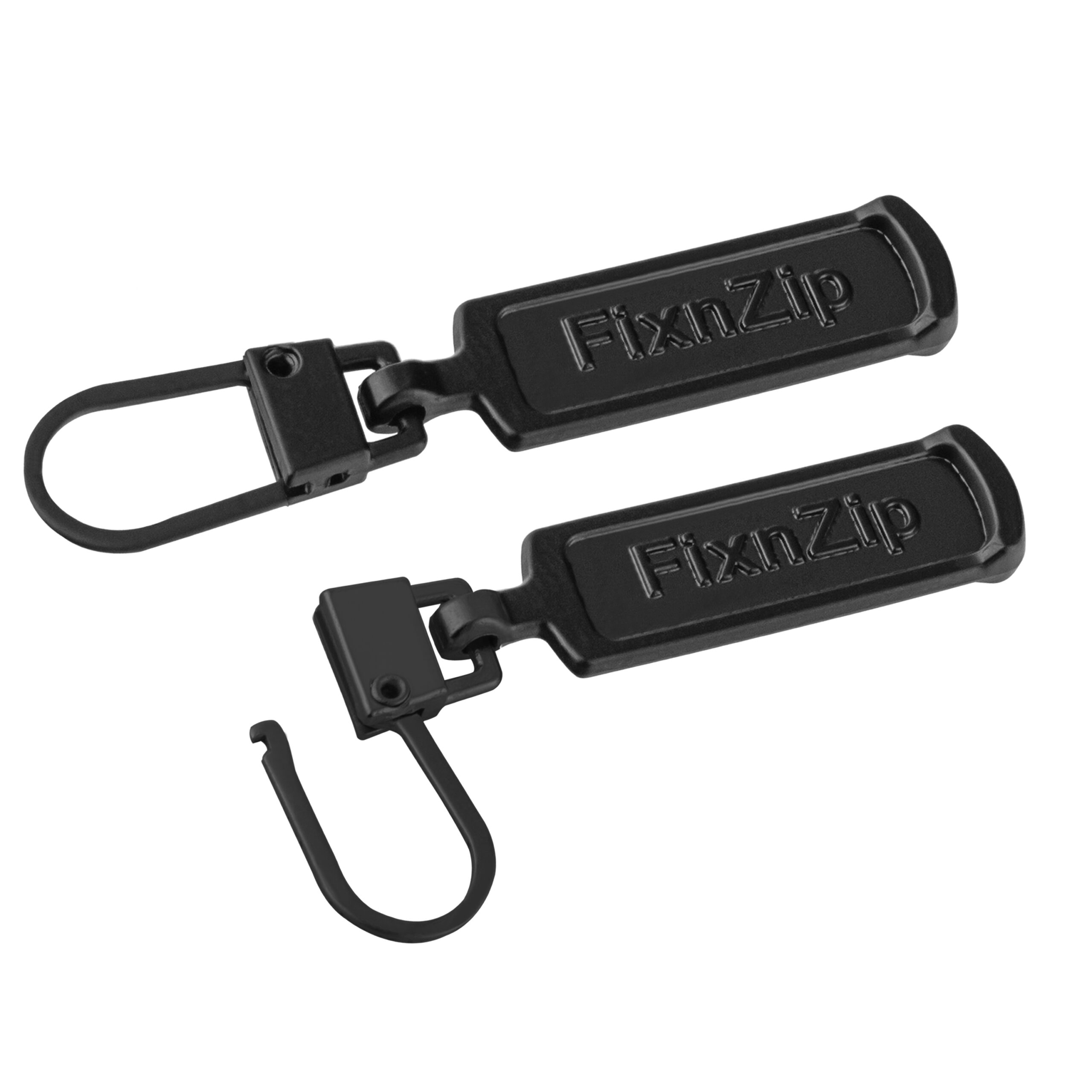 FixnZip Replacement Zipper Pulls Black (4 Pack) - FixnZip