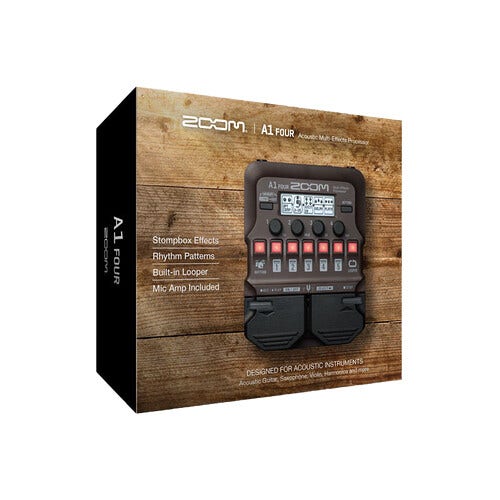 Zoom A1 Four Acoustic Multi-Effects Processor Pedal - Filmtools