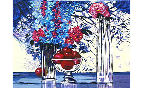 5本のバラ』ミッシェル・アンリ | 絵画・アート販売 ギャラリー