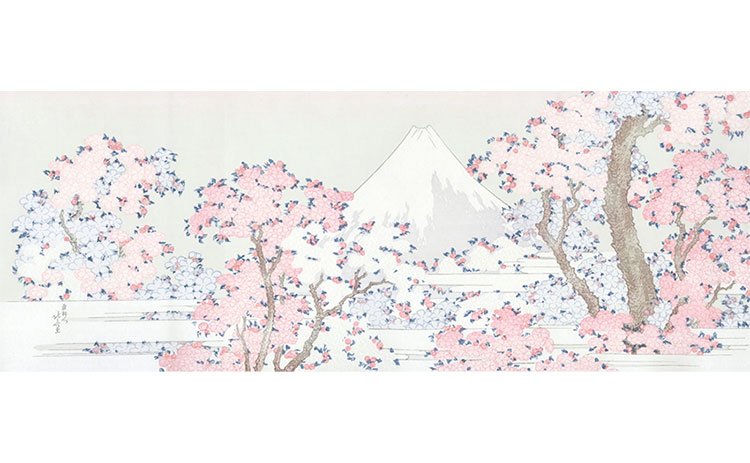 桜花に富士図』葛飾北斎／Hokusai Katsushika | 絵画・アート販売