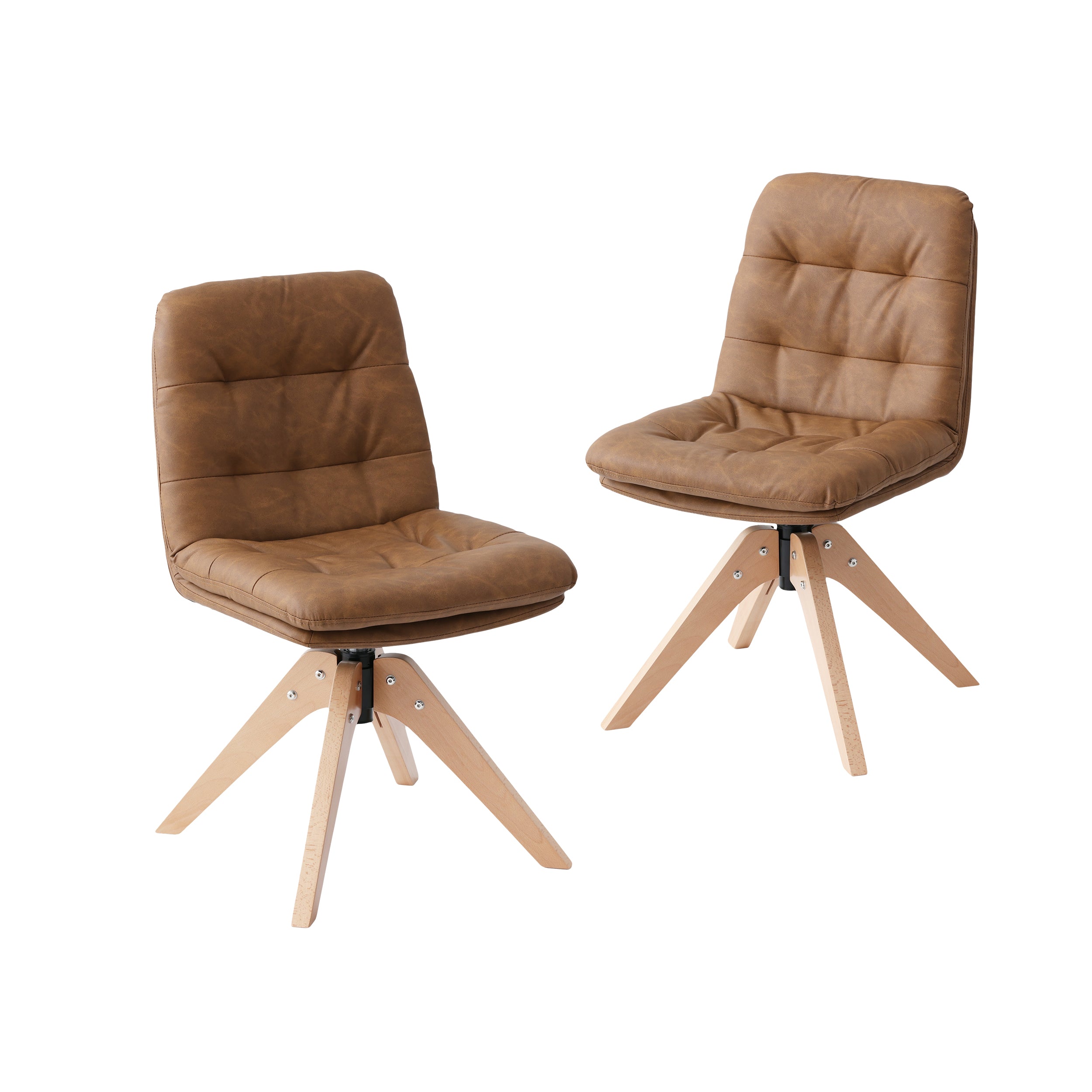 あす着]ダイニングチェア キルティング PUレザー フェイクレザー 回転