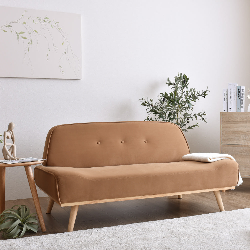 あす着] 幅138cm ソファー ソファ 2人掛け おしゃれ 木製フレーム 北欧