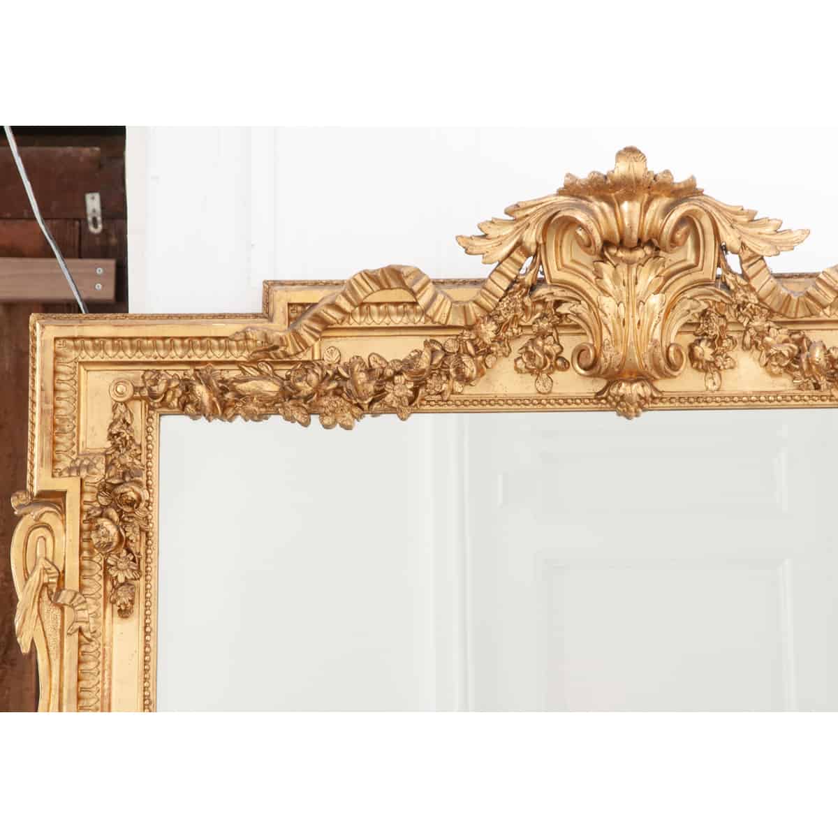 French 19th Century Napoleon III Style Mirror - Fireside Antiques