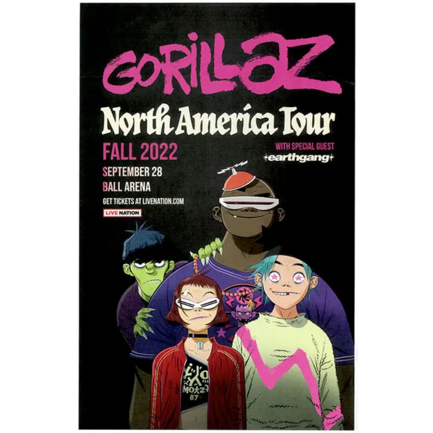 Poster: Gorillaz 2022 (11 x 17 inches) – FK Living