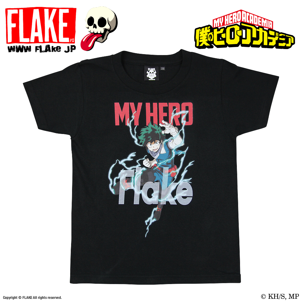 FLAKE/僕のヒーローアカデミア x FLAKE 緑谷出久 ワン・フォーオール TEE