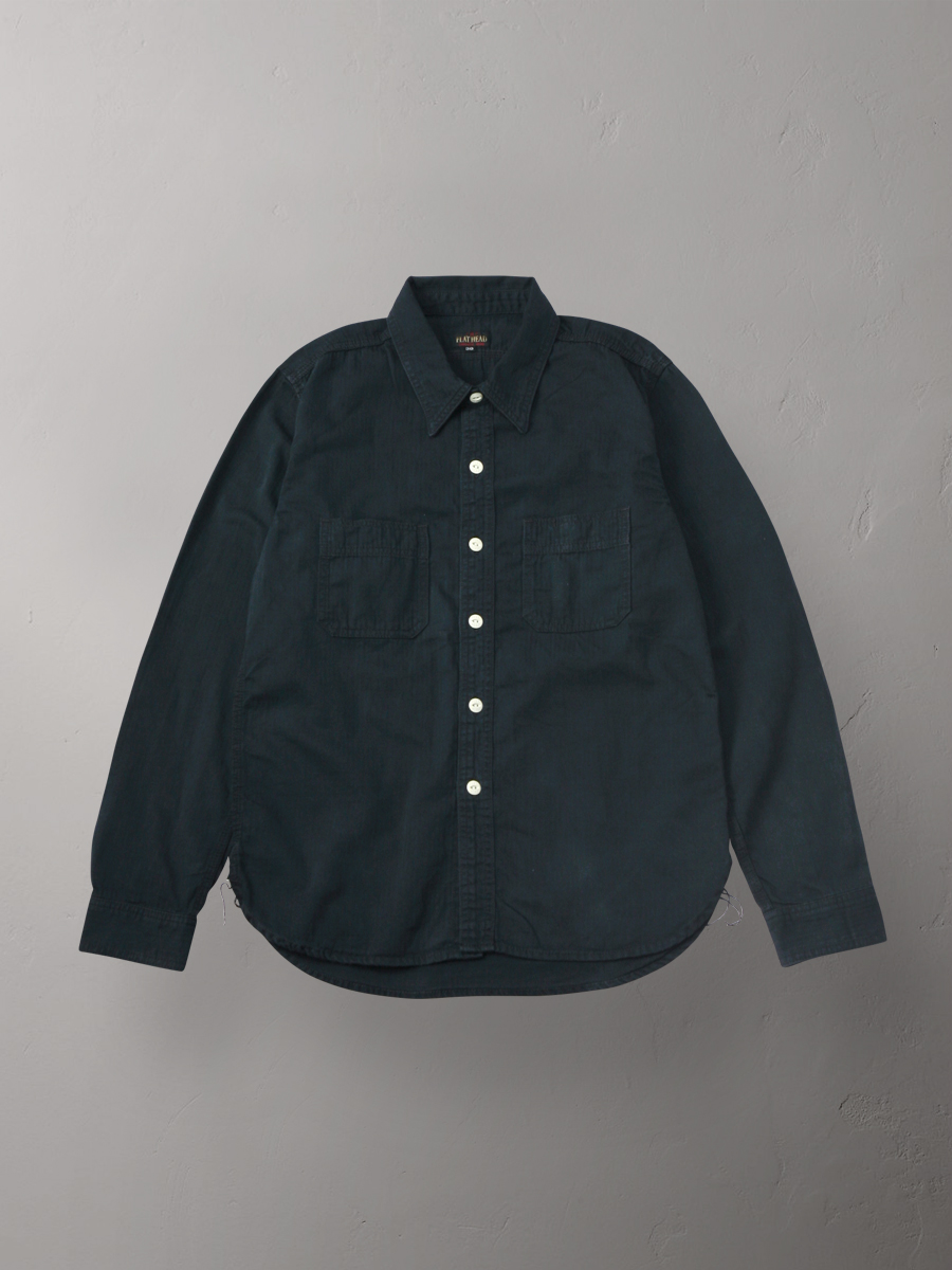 ヘリンボーン ワークシャツ FN-SCK-004L | THE FLAT HEAD