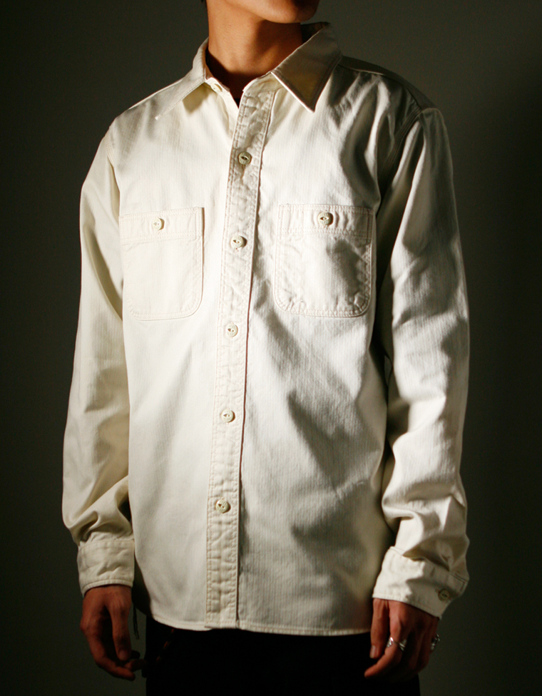 ヘリンボーン ワークシャツ FN-SCK-006L | THE FLAT HEAD