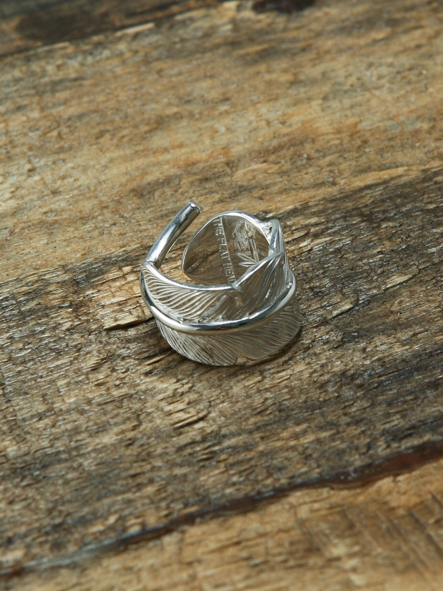 ラフフェザー シルバー リング Sサイズ FN-JR-001 | THE FLAT HEAD