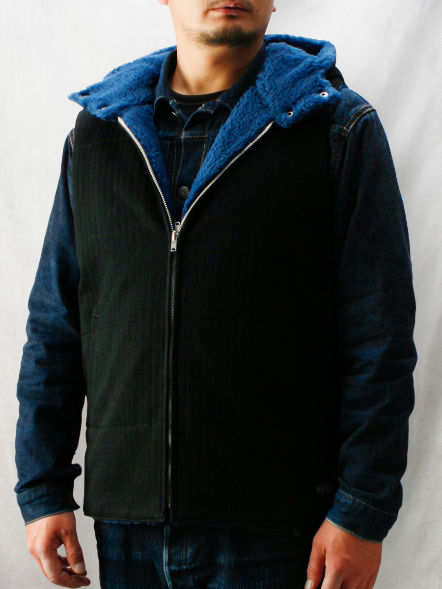 ヘリンボーン×ボア リバーシブルベスト FN-OJ-BV001 | THE FLAT HEAD