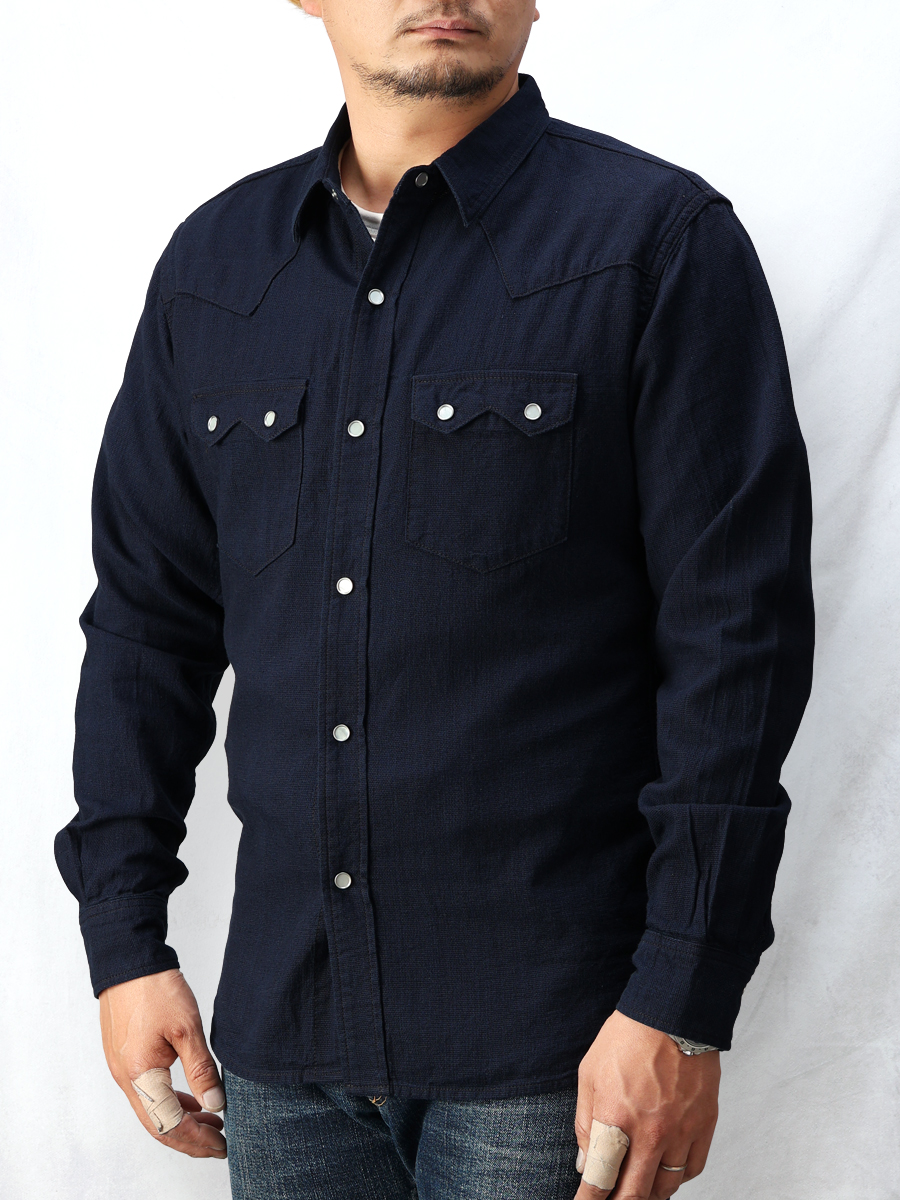 インディゴドビー ウエスタンシャツ FN-SCW-002L | THE FLAT HEAD