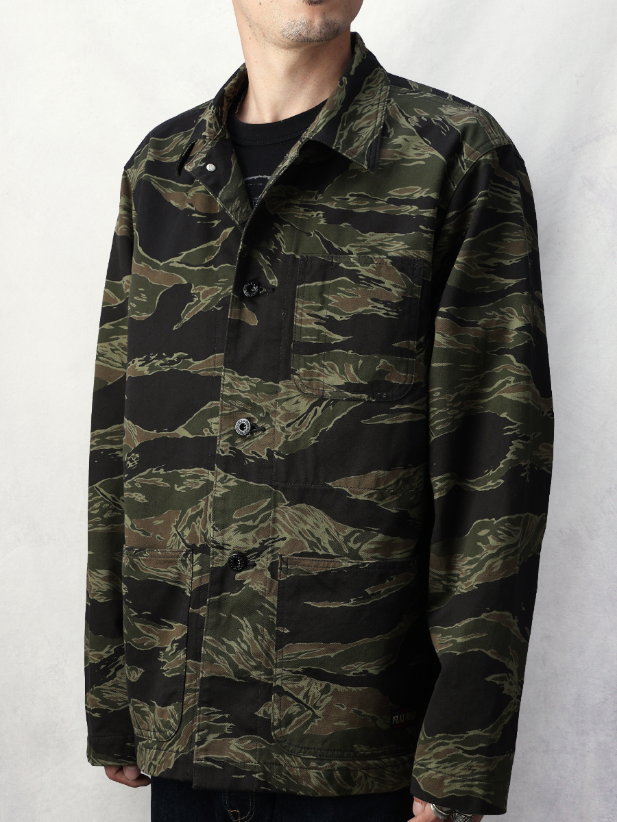 タイガーストライプジャケット FN-OJ-C011 | THE FLAT HEAD