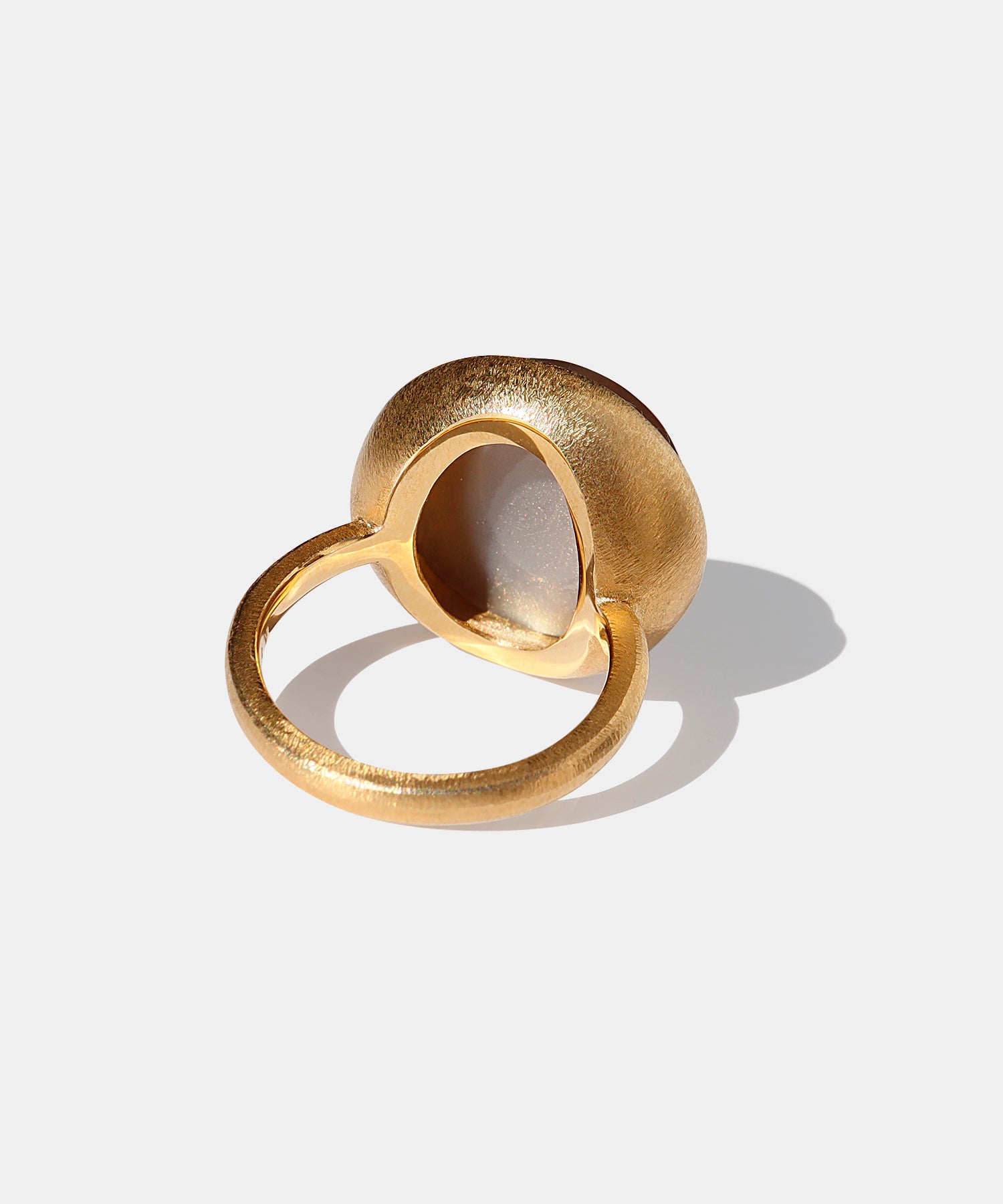 チョコレートブラウンムーンストーン リング – Fruitsjolie