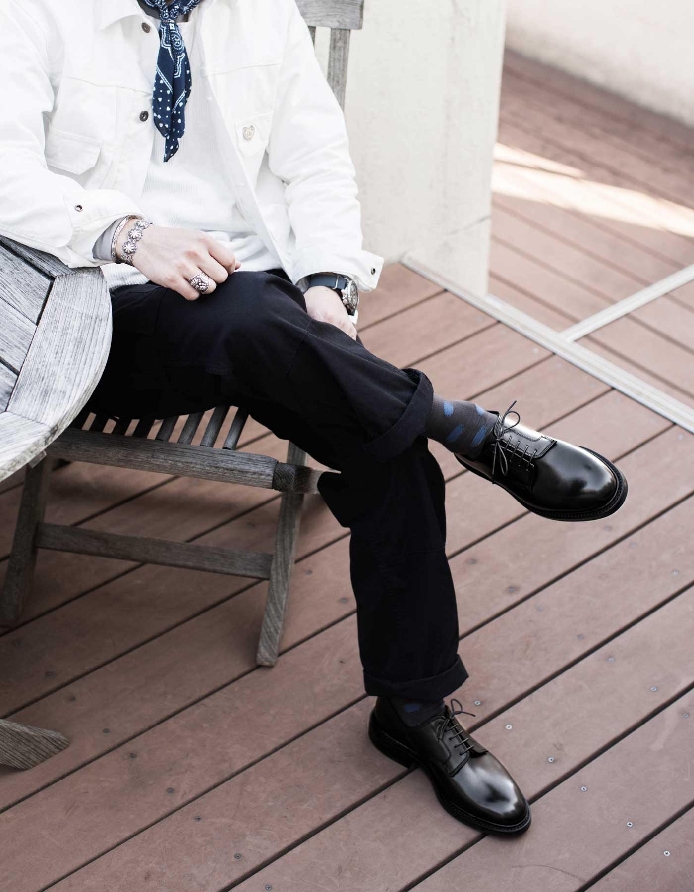 ラウンドトゥで高い人気を誇る木型をベースにC&Jが新開発したLAST378