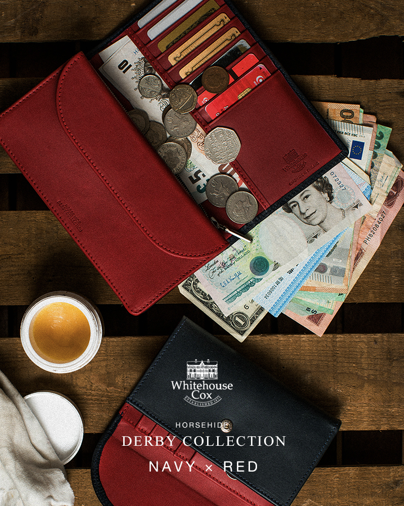 上質なホースハイドを使用したダービーコレクションから新色ネイビー